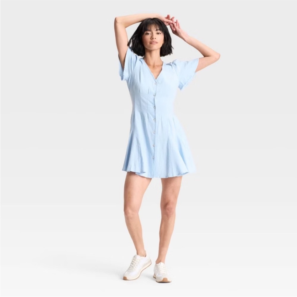 Universal Thread Button-Front A-Line Dress - Picture 3 of 3